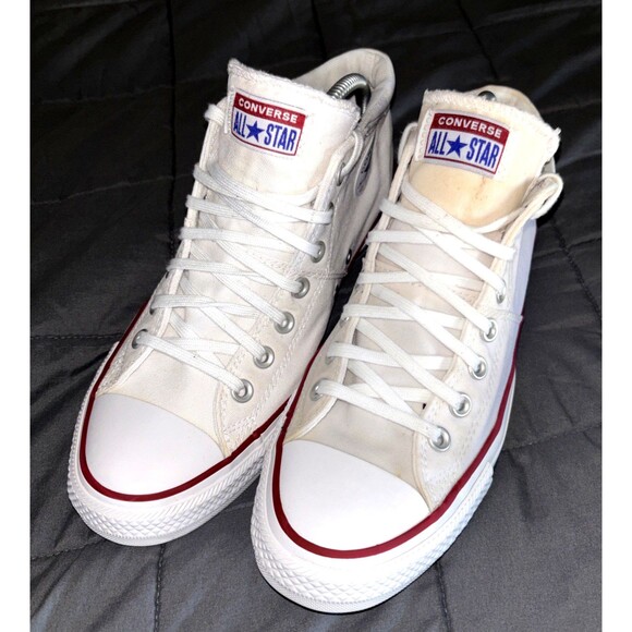 Converse Chuck Taylor All Star High Top White Canvas Sneakers M 11, W 13, M7650 - Picture 1 of 6